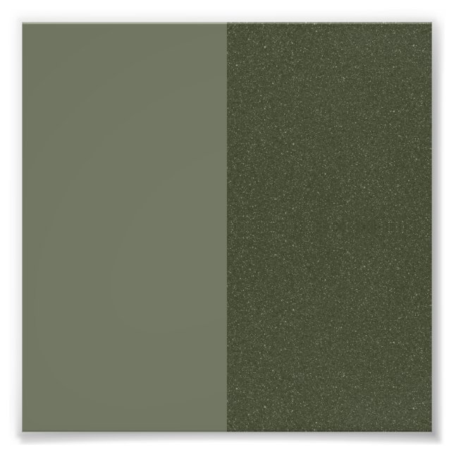 Vertikal delad Mossgrön väggposter – Anpassa Fototryck (Framsidan)