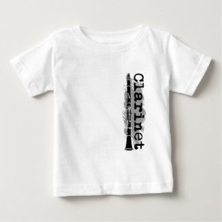 Vertikal design för klarinett t-shirt