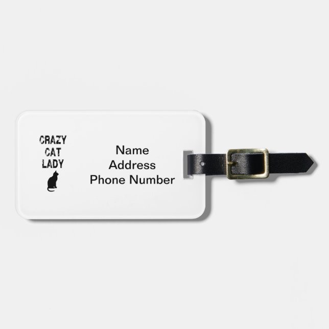 Vertikal galen kattdamdesign bagagebricka (Horisontell Framsida)