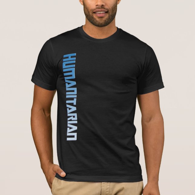 Vertikal humanitär skjorta 1 tee shirt (Framsida)