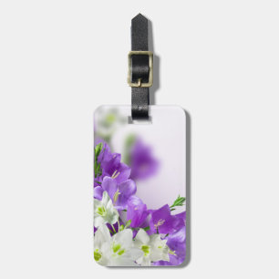 Vertikal lila blommor bagagebricka