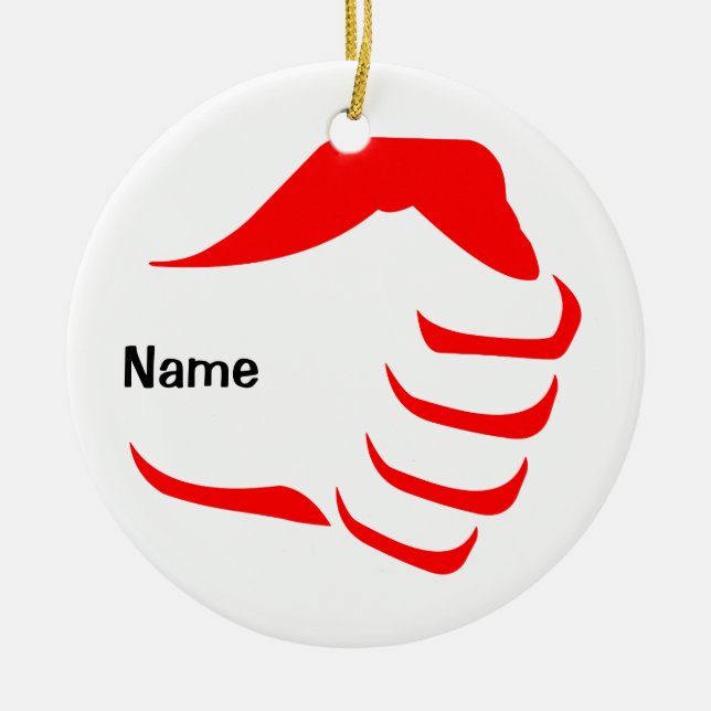 Vertikal näveprydnad julgransprydnad keramik (Framsidan)