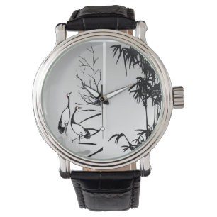 Vertikal orientalisk rulla armbandsur