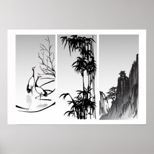 Vertikal orientalisk rulla poster
