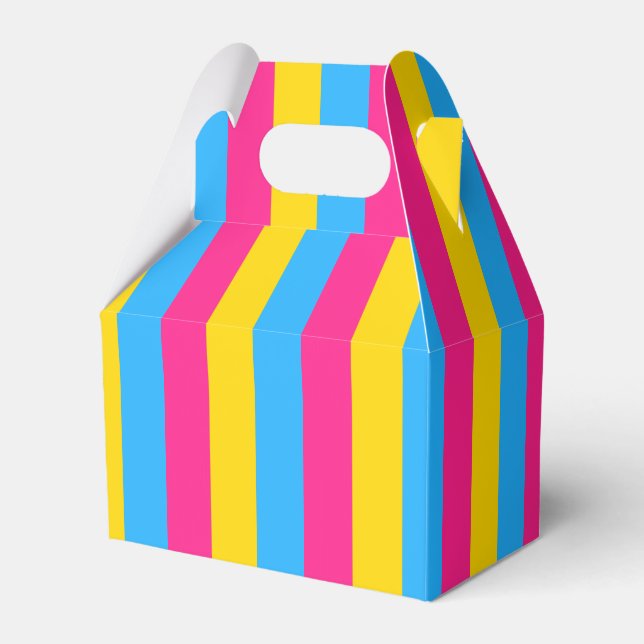 Vertikal pansexuell stolthetsflagga presentaskar (Framsidan Sidan)