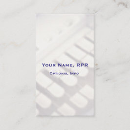 Vertikal reporter för domstol för Steno Visitkort