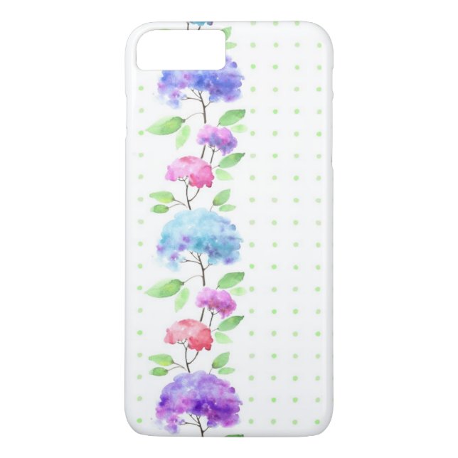 Vertikal seamless mönstergräns för vattenfärg Case-Mate iPhone skal (Baksida)