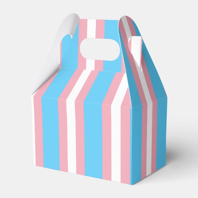 Vertikal Transgender Stolthetsflagga Presentaskar (Framsidan Sidan)