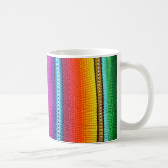 Vertikala guatemalanska tygrandar kaffemugg (Höger)