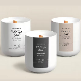 Vertikala Ljusstake Branding Etiketter