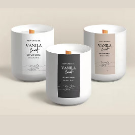 Vertikala Ljusstake Branding Etiketter