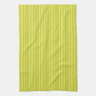 Vertikala randiga chartreuse gula mönster kökshandduk