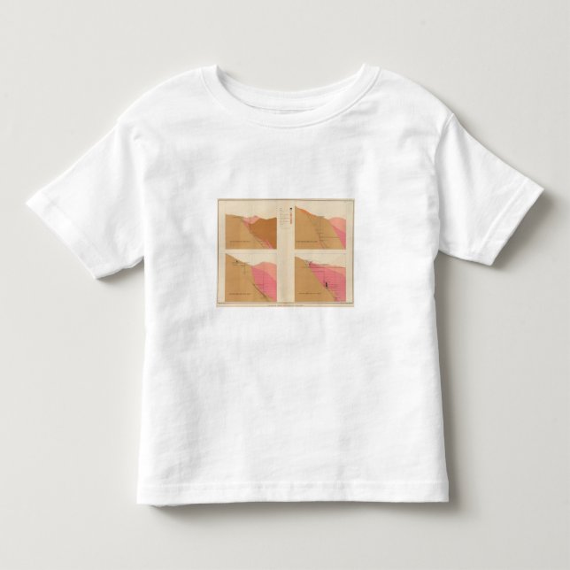 Vertikala tvärsnitt av malmåder, Utah axel T Shirt (Framsida)