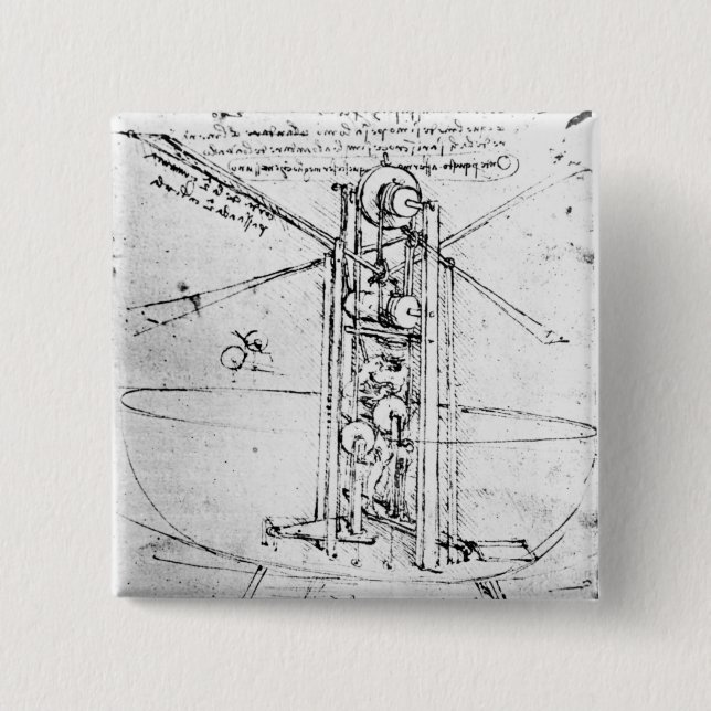 Vertikalt stå fågel-påskyndat flyg knapp (Framsida)