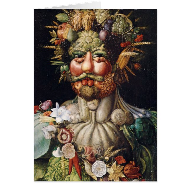 Vertumnus - 1590 hälsningskort (Framsidan)