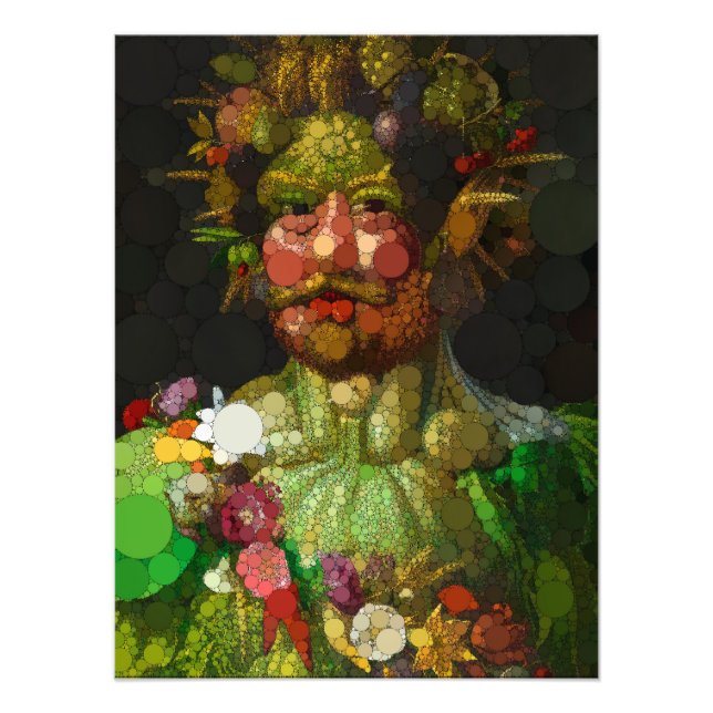 Vertumnus av After Giuseppe Arcimboldo Fototryck (Framsidan)