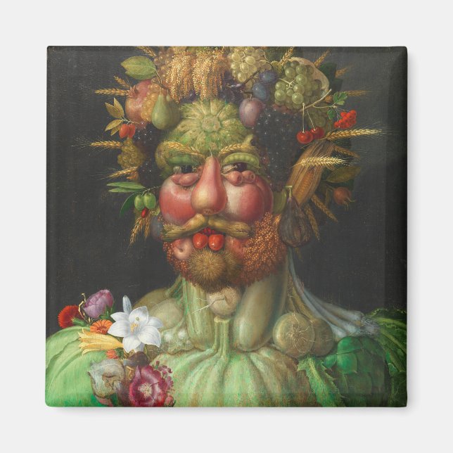 Vertumnus c. 1591 av Giuseppe Arcimboldo Magnet (Framsidan)