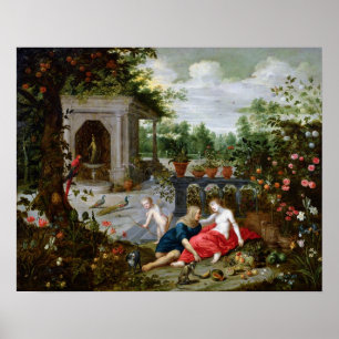 Vertumnus och Pomona Poster