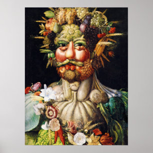 Vertumnus (Porträtt i Rudolf II) från Arcimboldo Poster