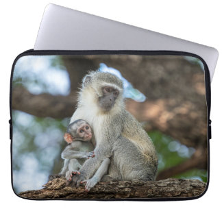 Vervet Monkey i African Wildlife Laptop Fodral