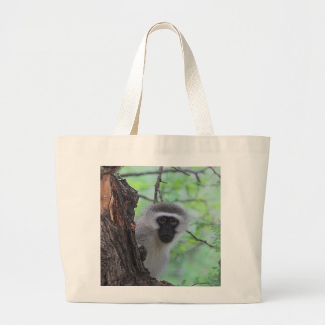 Vervet Monkey Jumbo Tygkasse (Framsidan)