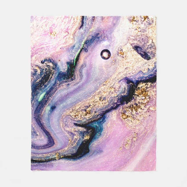 Very beautiful marble pattern. Abstract art wallpa Fleecefilt (Framsidan)