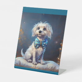 Very Cute Lil Doggie With Blue Bow Tie