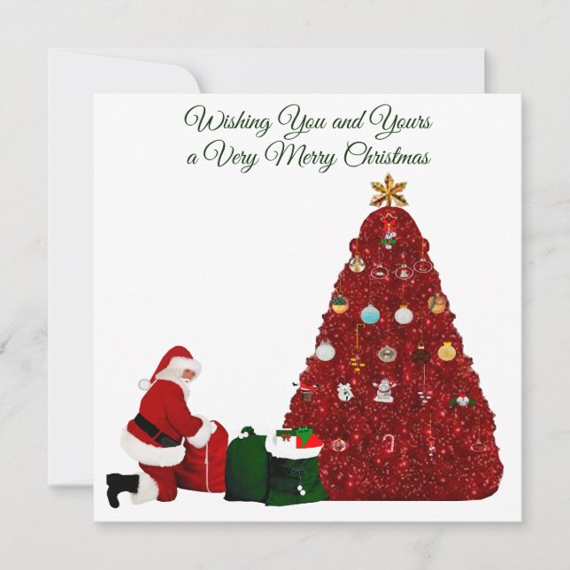 Very Merry Christmas Card Julkort (Framsida)