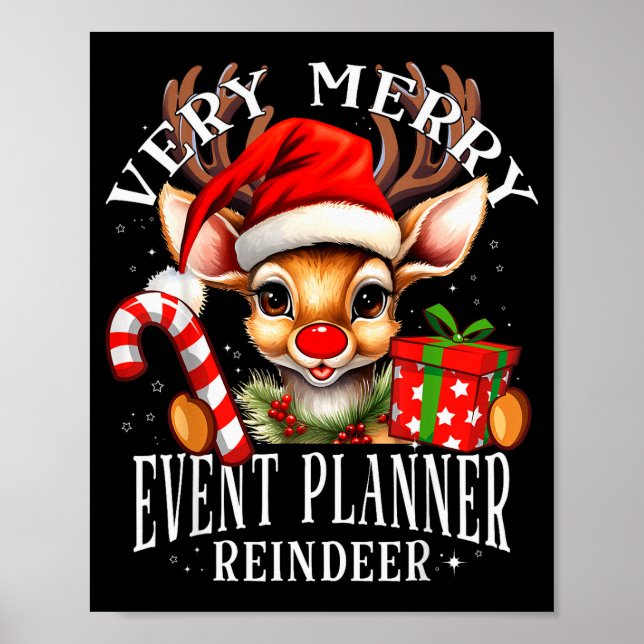 Very Merry Event Planner Reindeer Matching Christm Poster (Framsidan)