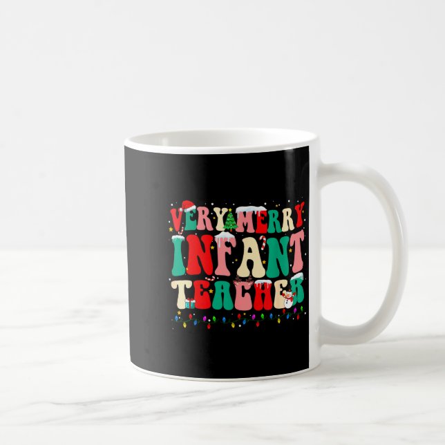 Very Merry Infant Teacher Funny Infant Squad Chris Kaffemugg (Höger)