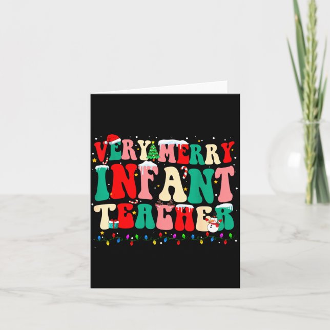 Very Merry Infant Teacher Funny Infant Squad Chris Kort (Framsida)