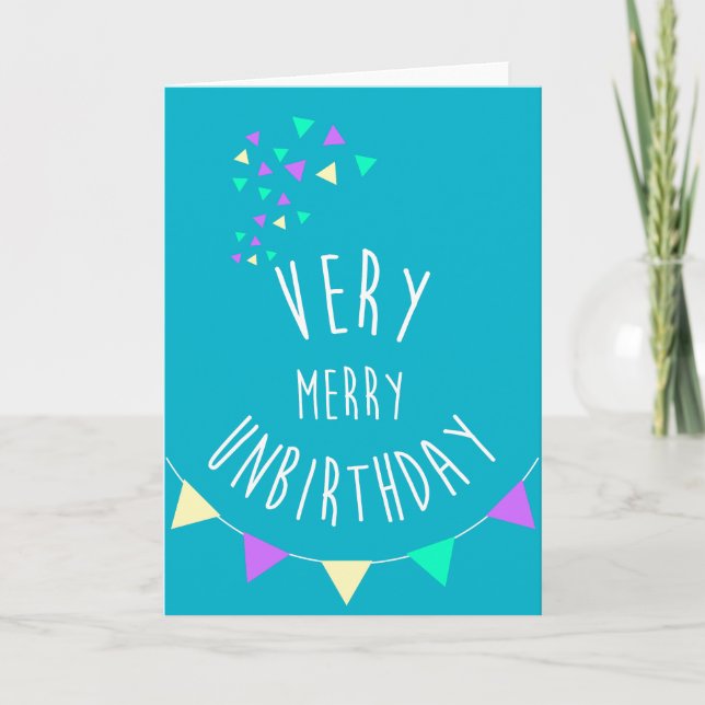 Very merry unbirthday! helgkort (Framsida)