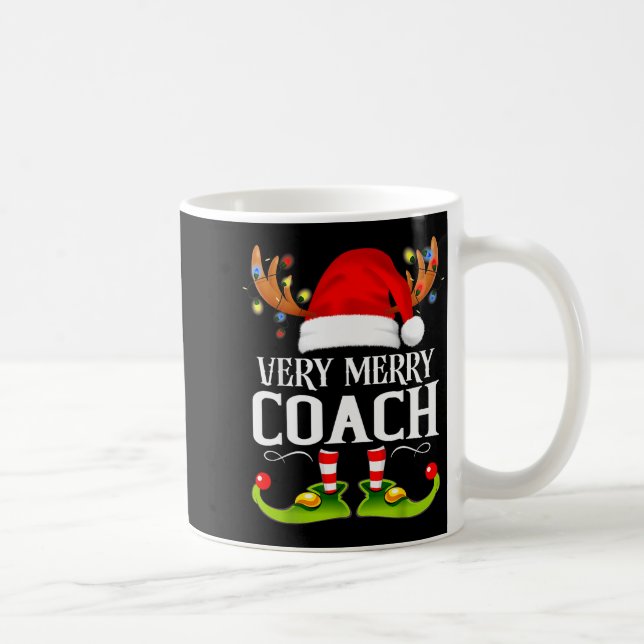 Very Merry X-mas Coach Matching Christmas  Kaffemugg (Höger)