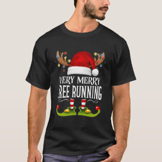 Very Merry X-Mas Free Running T Shirt