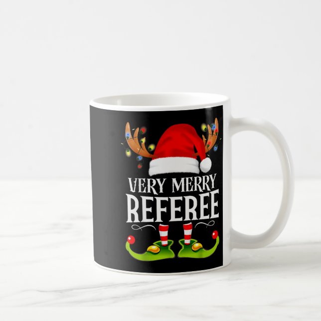 Very Merry X-mas Referee Matching Christmas  Kaffemugg (Höger)
