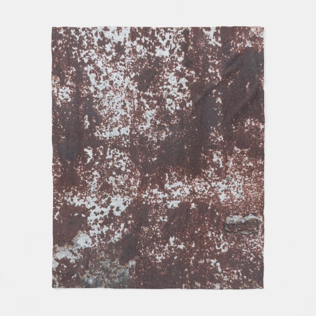 Very old rusted sheet iron. Textured metal surface Fleecefilt (Framsidan)