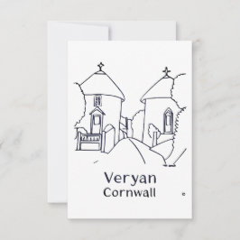 Veryan Roundhouses-kort Tack Kort