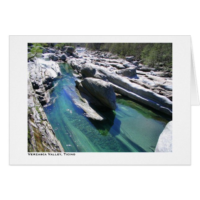 Verzasca dal, Ticino Hälsningskort (Framsidan Horizontal)