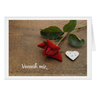 Verzeih mir hälsningskort