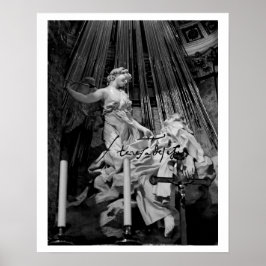 Verzückung der Heidoser Theresa von Avila Bernini Poster