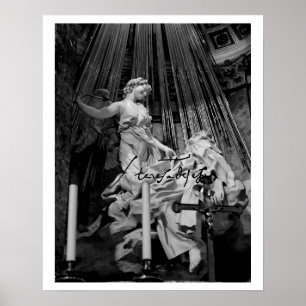 Verzückung der Heidoser Theresa von Avila Bernini Poster