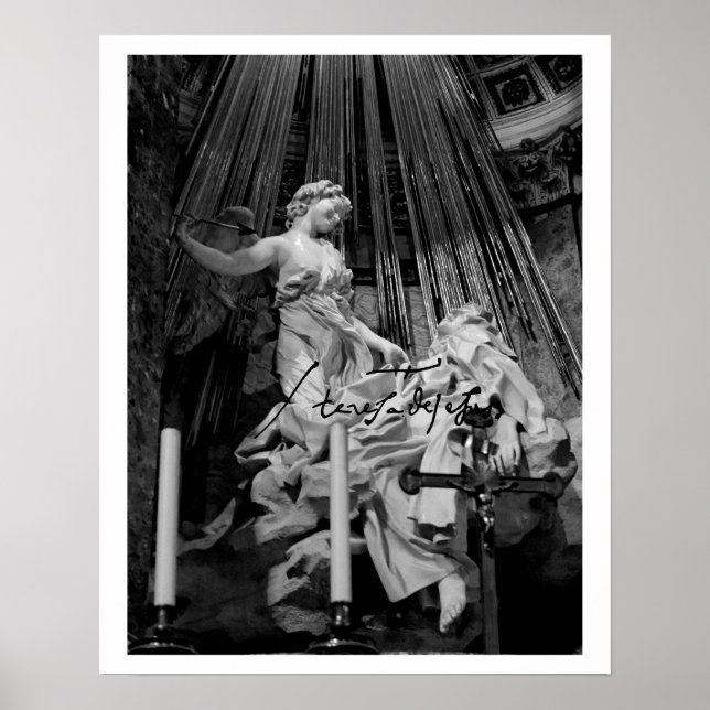 Verzückung der Heidoser Theresa von Avila Bernini Poster (Framsidan)
