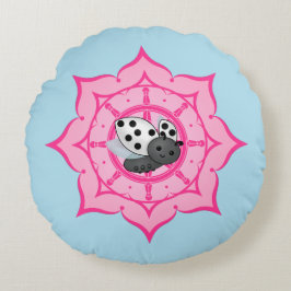 Vesak Buddha Ladybug Rund Kudde