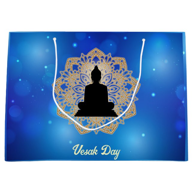 Vesak Day Buddha och Mandala Vaisakha Purnima (Framsidan)