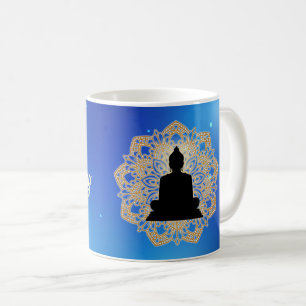Vesak Day Buddha och Mandala Vaisakha Purnima Kaffemugg