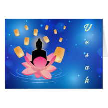 Vesak Day Buddha på Lotus Lantern Vaisakha