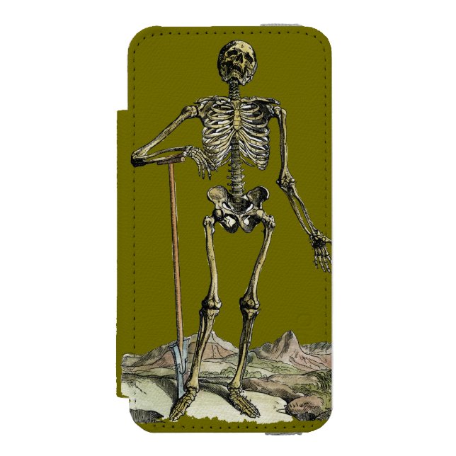 Vesalius: Skeletal system Incipio iPhone Wallet Skal (Folio Framsidan)