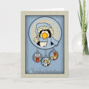 Veselé vánoce, tjeckiskt julkort, glad christm helgkort