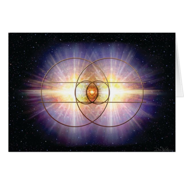 Vesica Picsis Hälsningskort (Framsidan Horizontal)