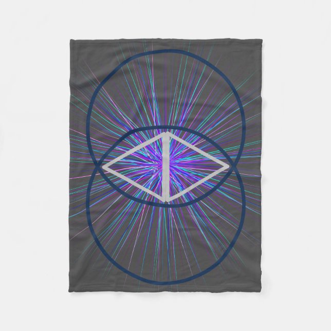 Vesica Pisces with Starburst Fleece Blanket (Framsidan)